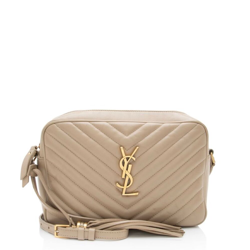 Saint Laurent Matelasse Calfskin Monogram Lou Camera Bag